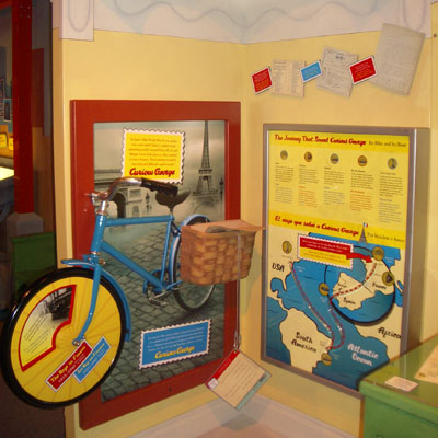 Curious George exhibit 2 interactive graphics