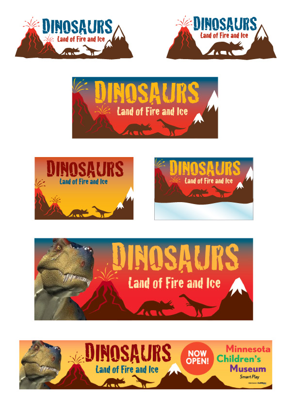 Dinosaurs logo & style