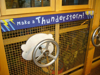 Earth World make a Thunderstorm sign