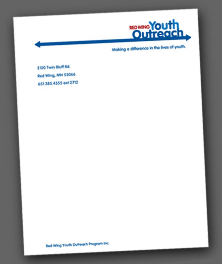 Youth Outreach logo & letterhead