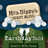 Earthday Suit soap label thumbnail